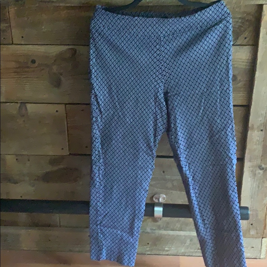 N Touch Leggings Blue/White Chain Patten Sz 12